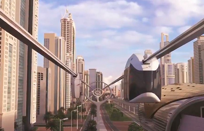 Dubai announced the creation of a 15 km SkyWay urban transport system